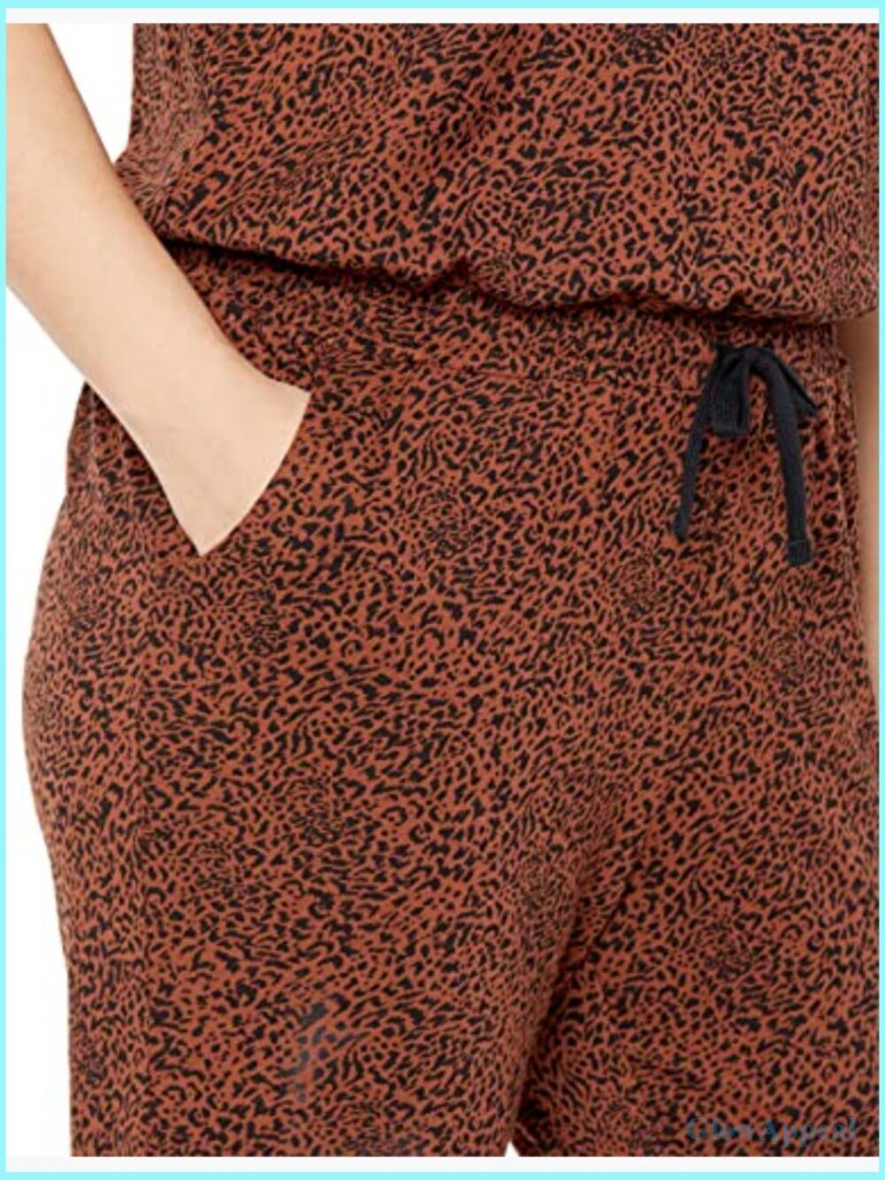 Women's Studio Terry Stretchy Jumpsuit Exercise Jogger Drawstring - Picture 6 of 7